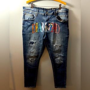 Mens Track23 Jeans, Size 36X30.